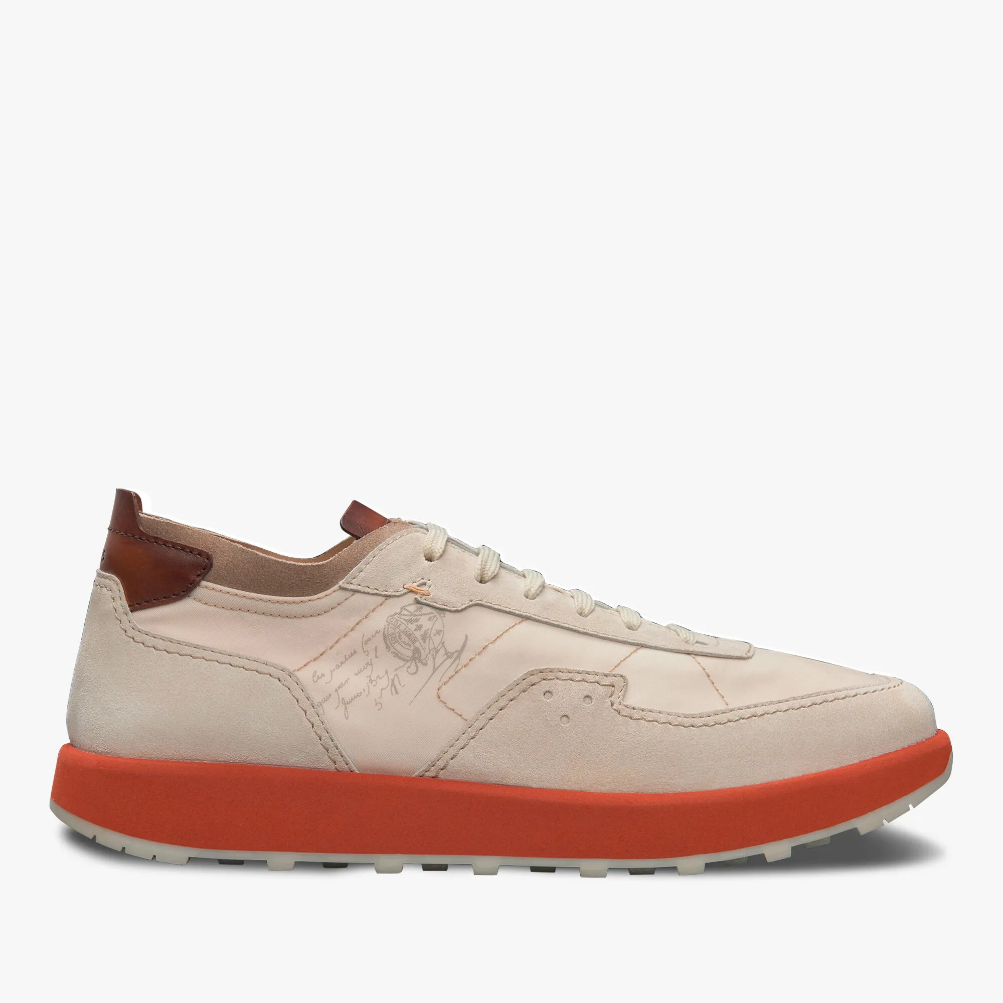 Light Track Suede Calf Leather and Nylon Sneaker