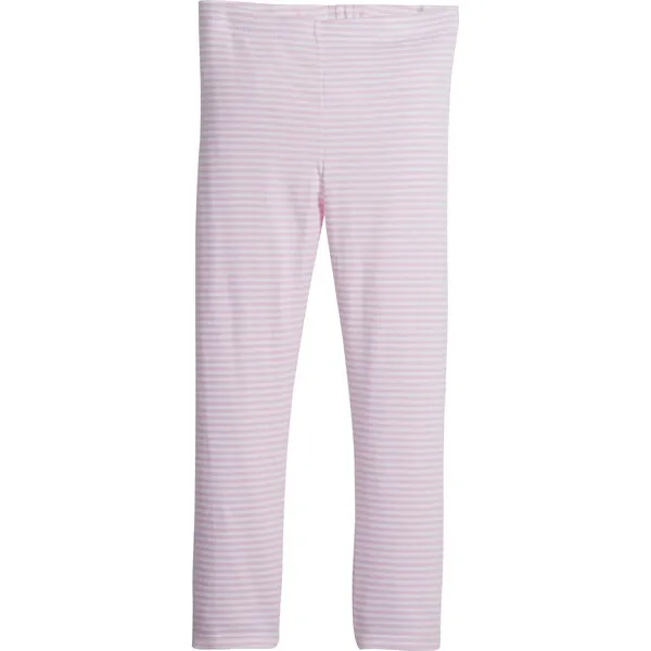 Little English Leggings, Light Pink Stripe