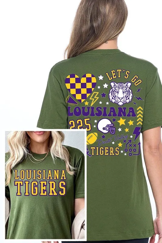 LSU TIGERS UNISEX SHORT SLEEVE