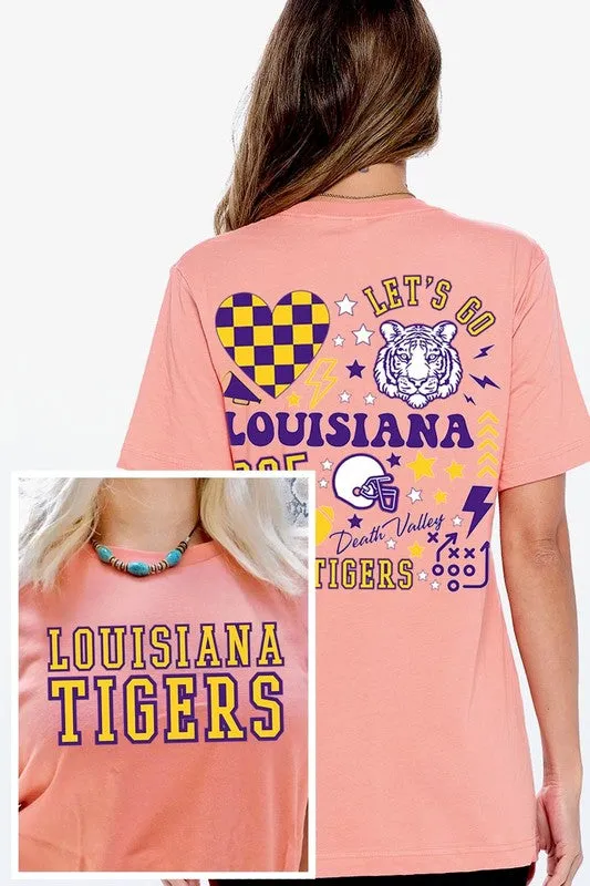 LSU TIGERS UNISEX SHORT SLEEVE