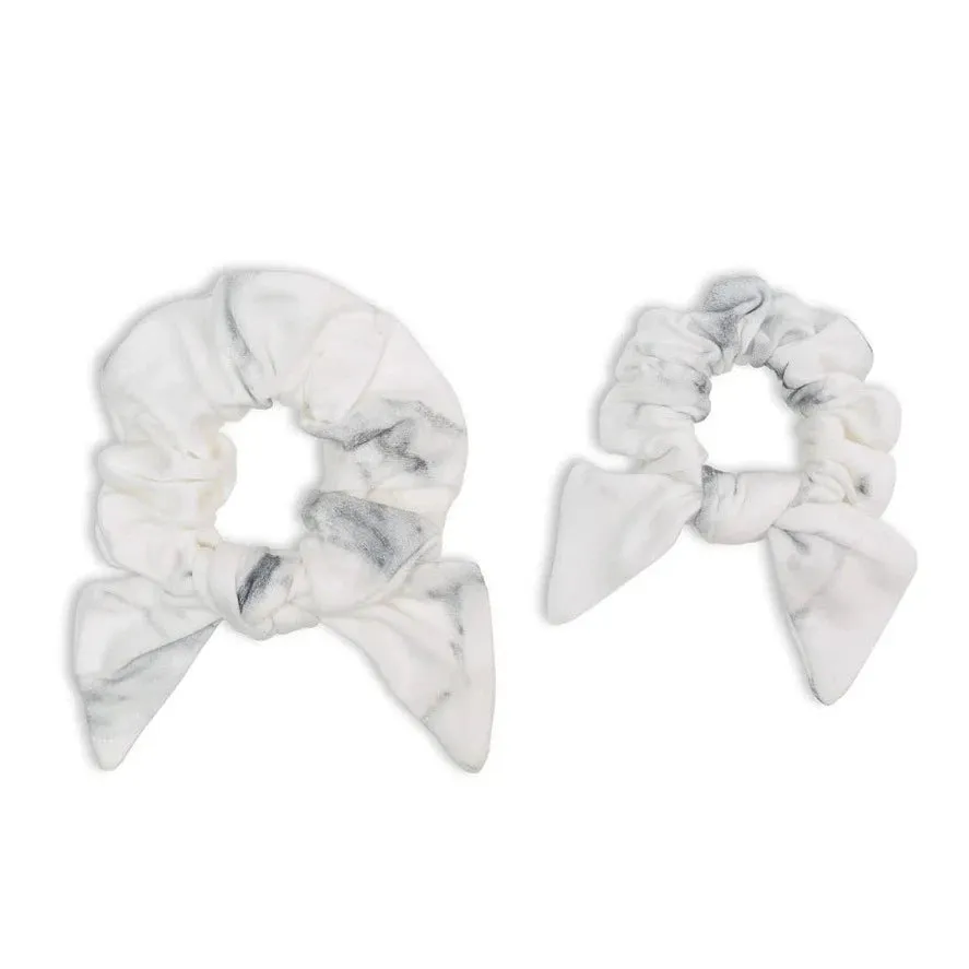 Lulujo Marble Mommy + Me Scrunchies