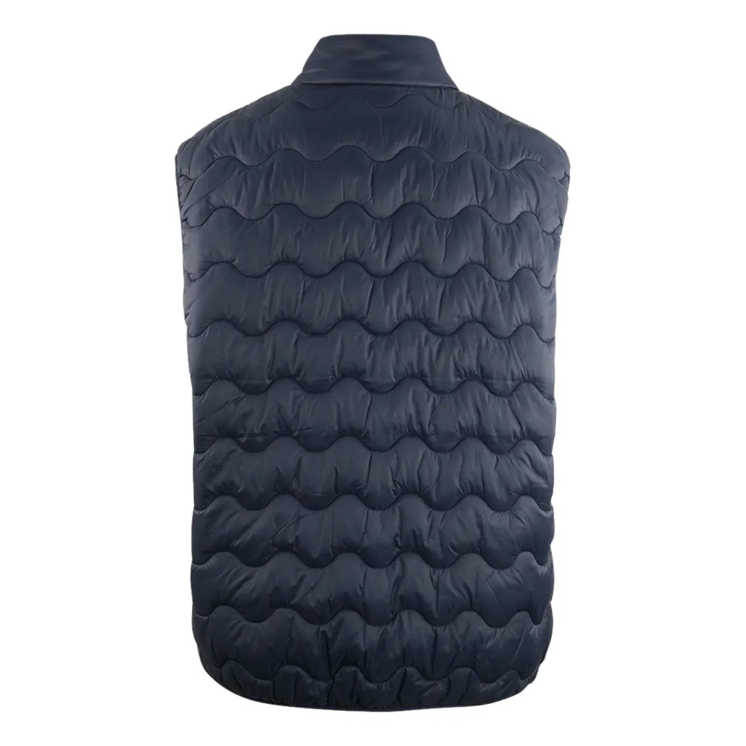 Lyle Scott Golden Eagle Logo Navy Blue Quilted Gilet