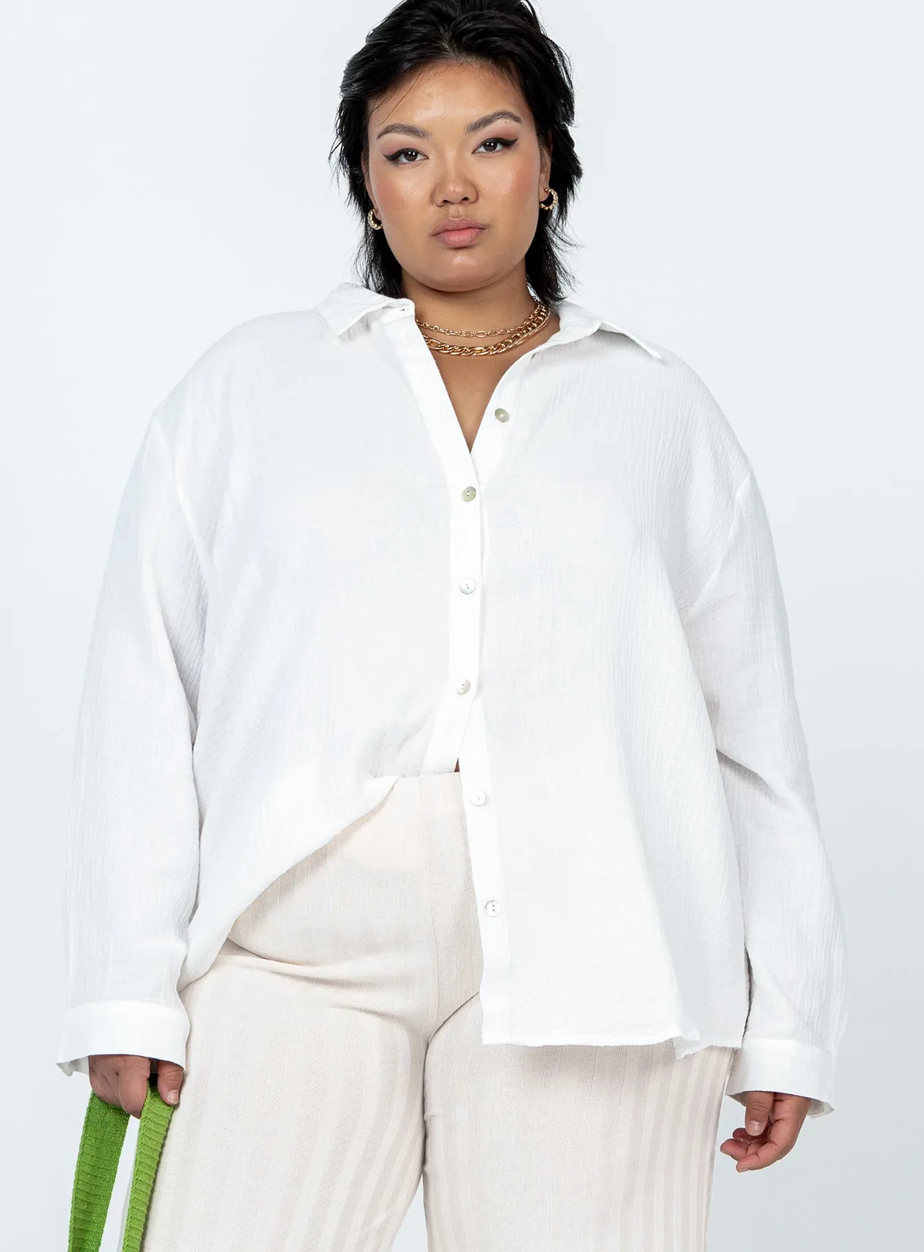 Mahalia Shirt White Curve