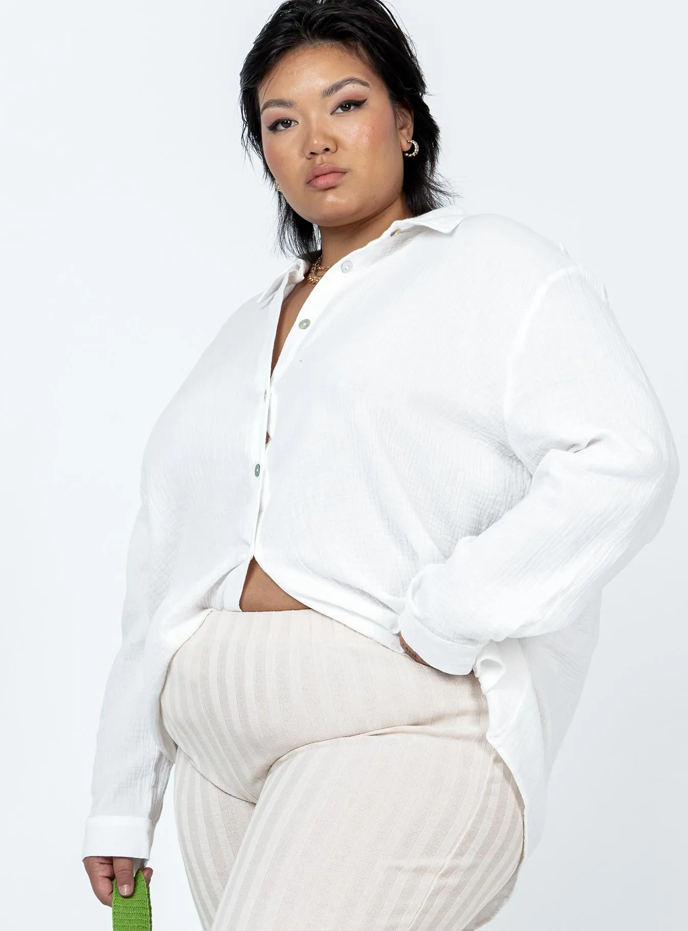 Mahalia Shirt White Curve