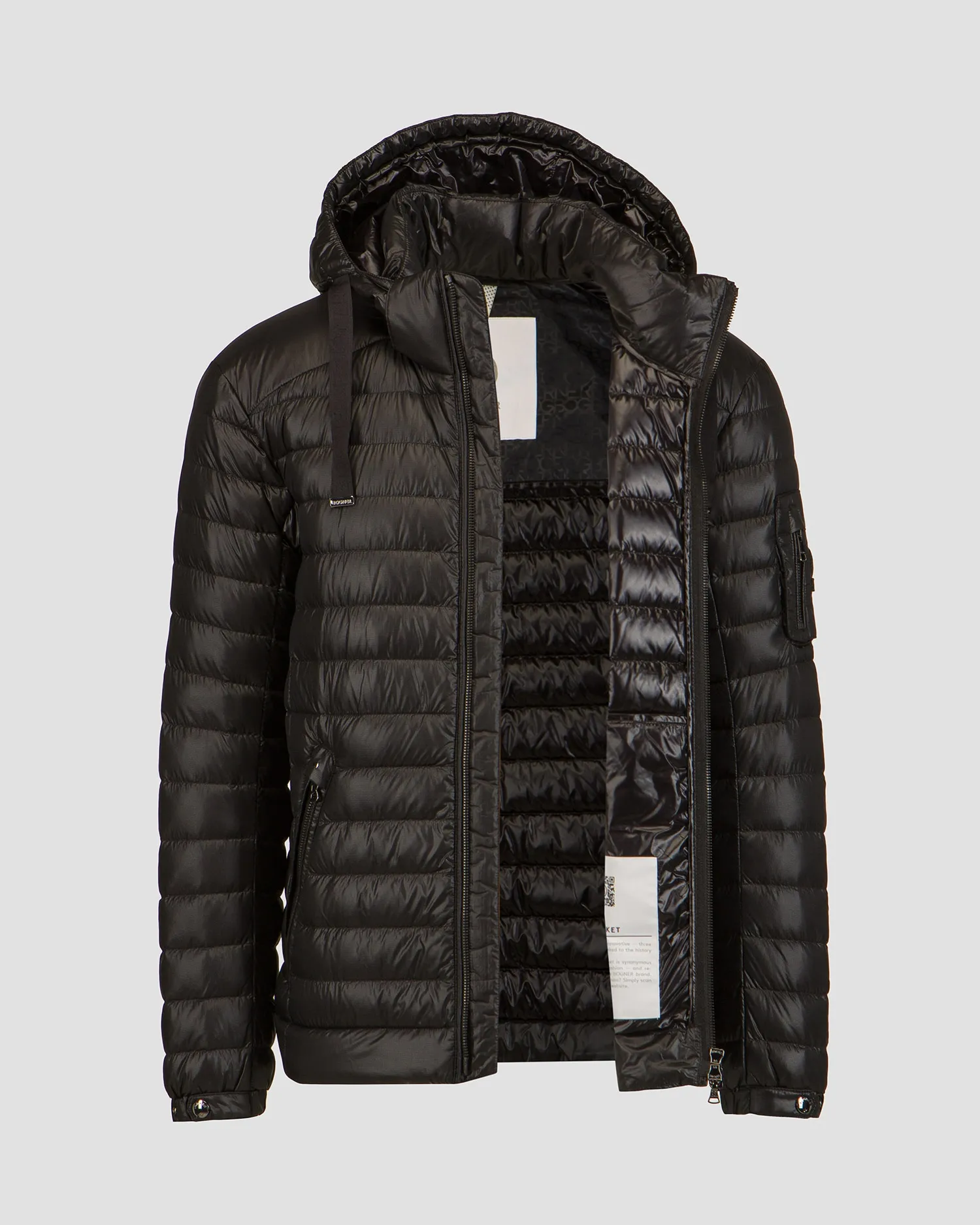 Men's black quilted down jacket BOGNER Loke-D 38077261-26