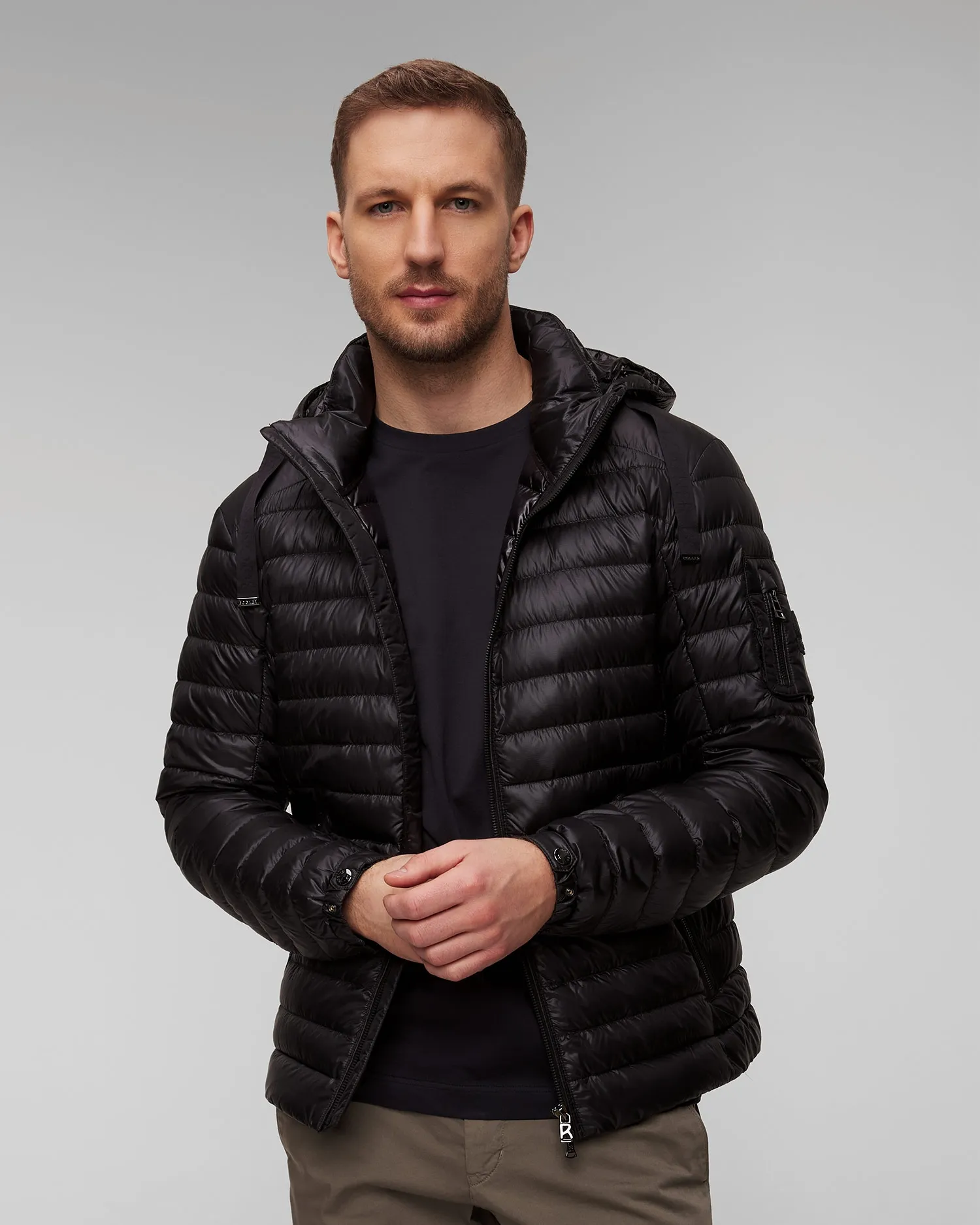 Men's black quilted down jacket BOGNER Loke-D 38077261-26