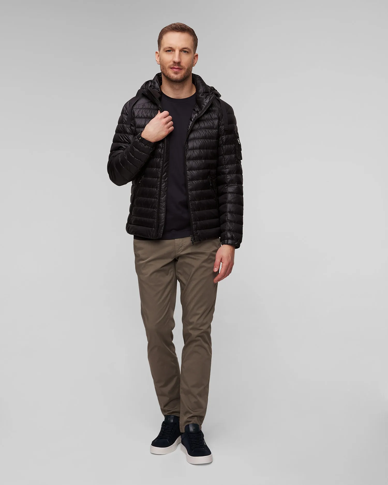 Men's black quilted down jacket BOGNER Loke-D 38077261-26