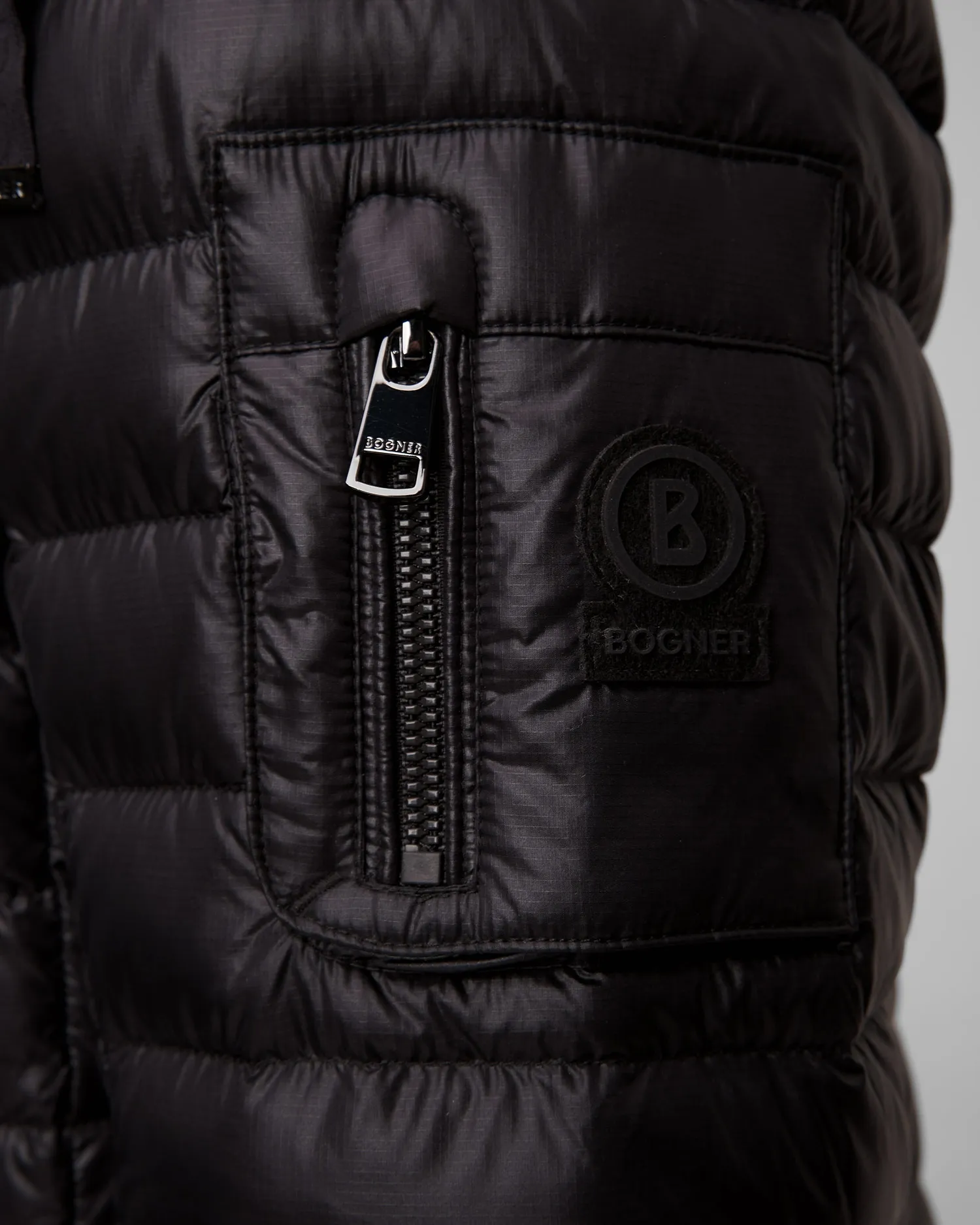 Men's black quilted down jacket BOGNER Loke-D 38077261-26