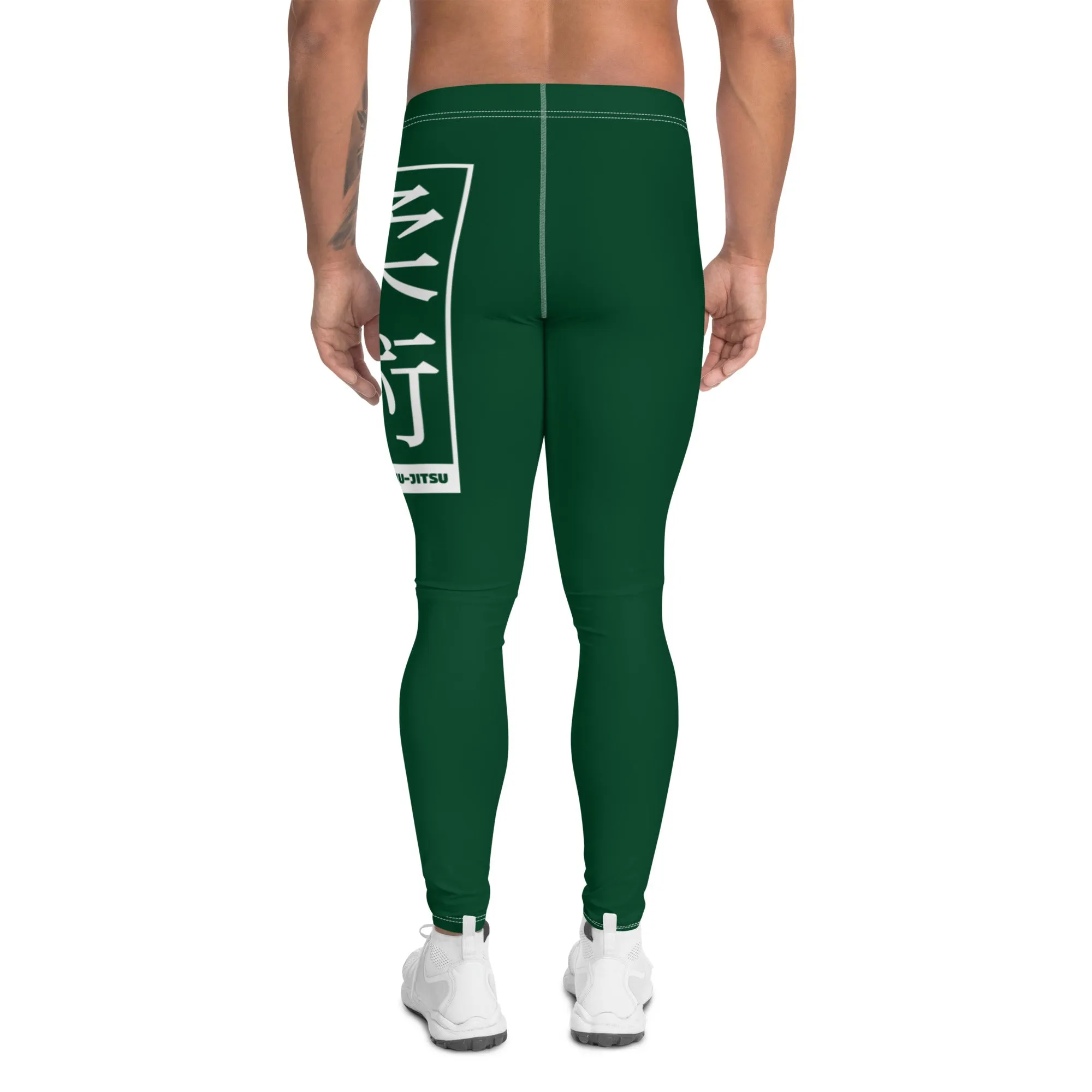 Men's Athletic Workout Leggings For Jiu Jitsu 008 - Sherwood Forest