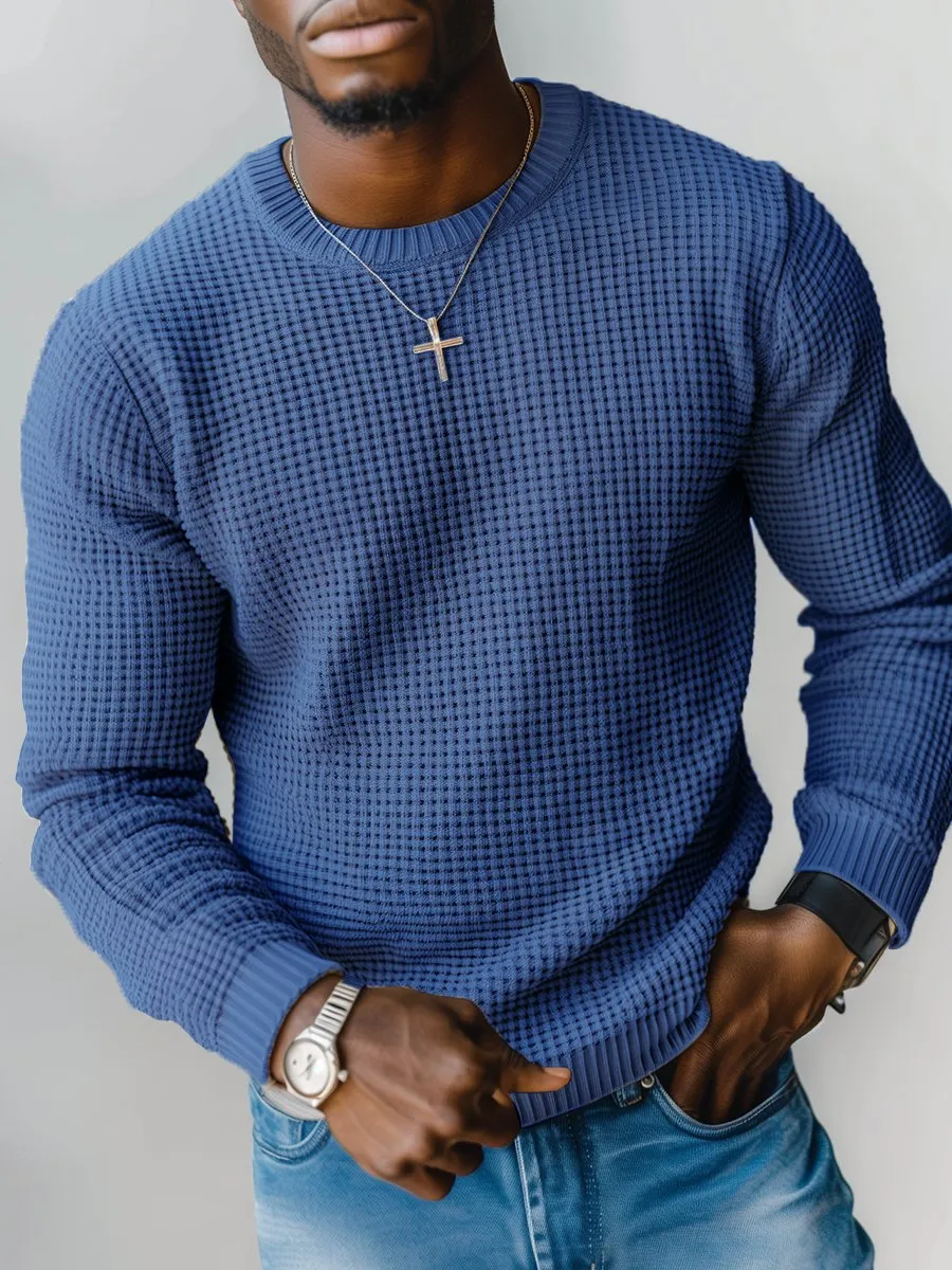 Men's Fashion Loose Crew Neck Sweater