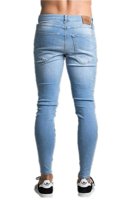 Men's Frayed Slim Fit Jeans