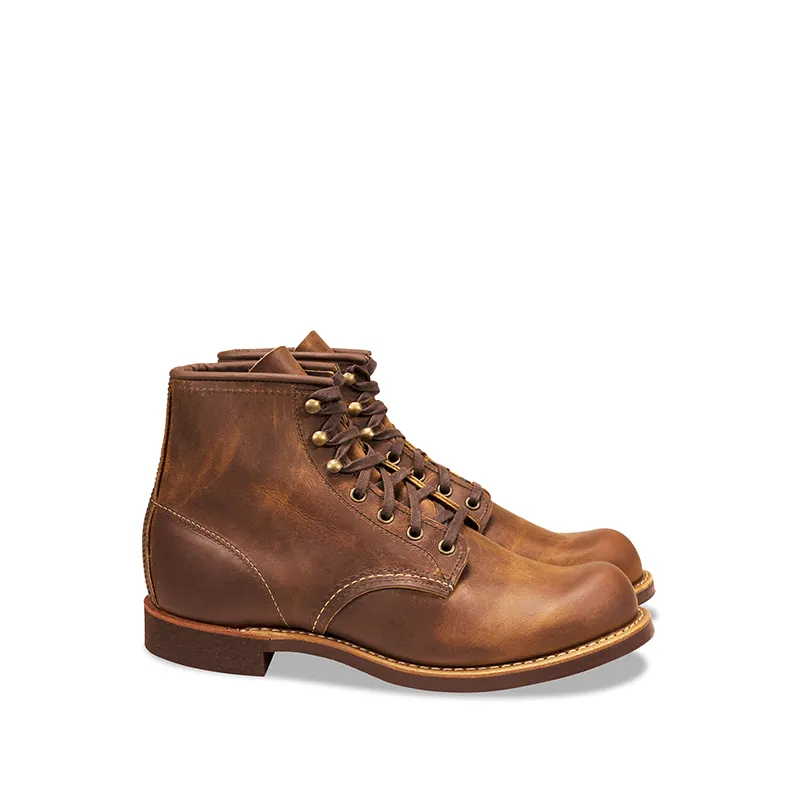 Men’s Leather Shoes for All Seasons, Bronze Mid-Top 