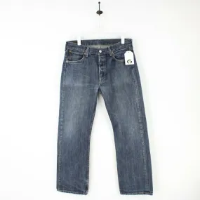 Mens LEVIS 501 Jeans Dark Blue | W33 L32