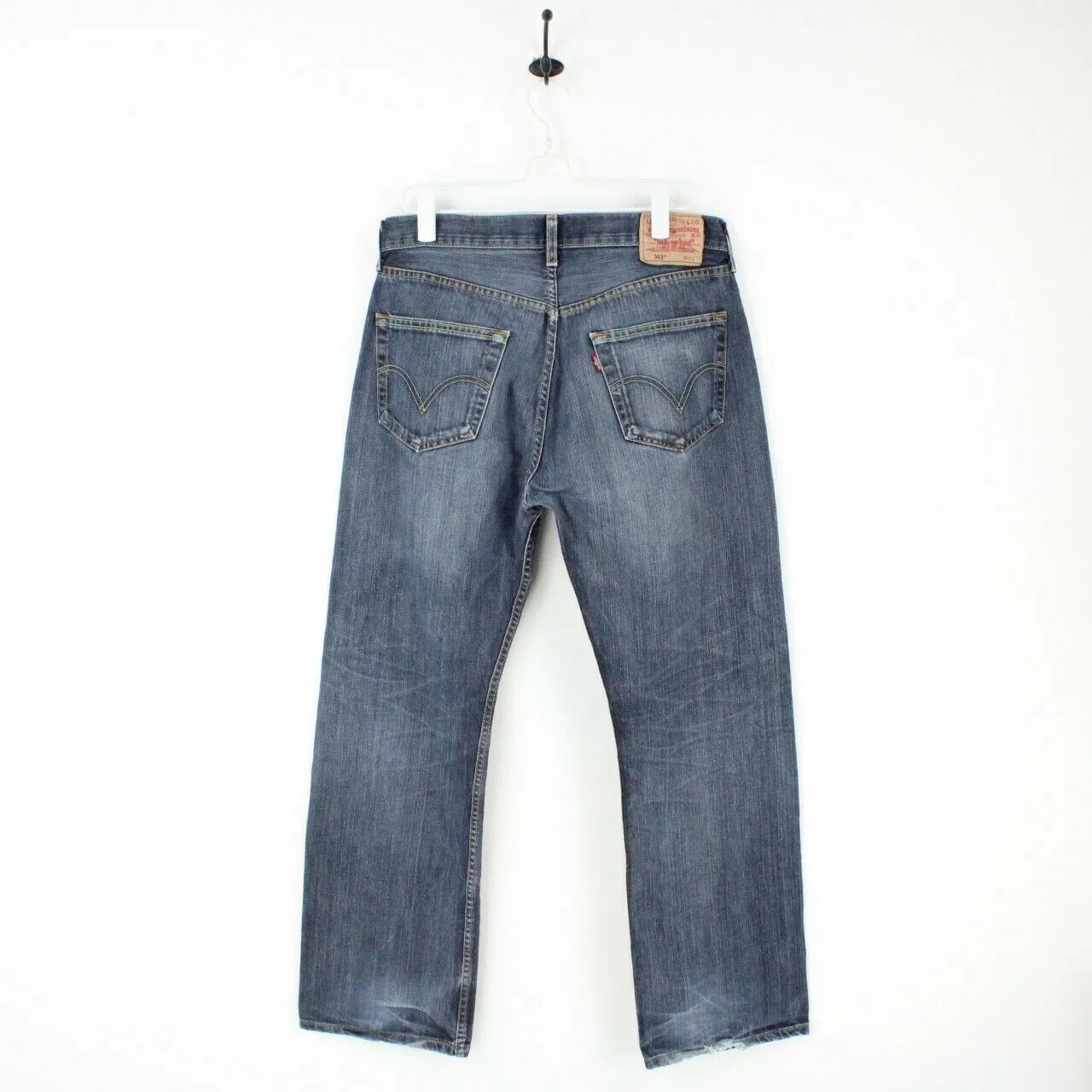 Mens LEVIS 501 Jeans Dark Blue | W33 L32