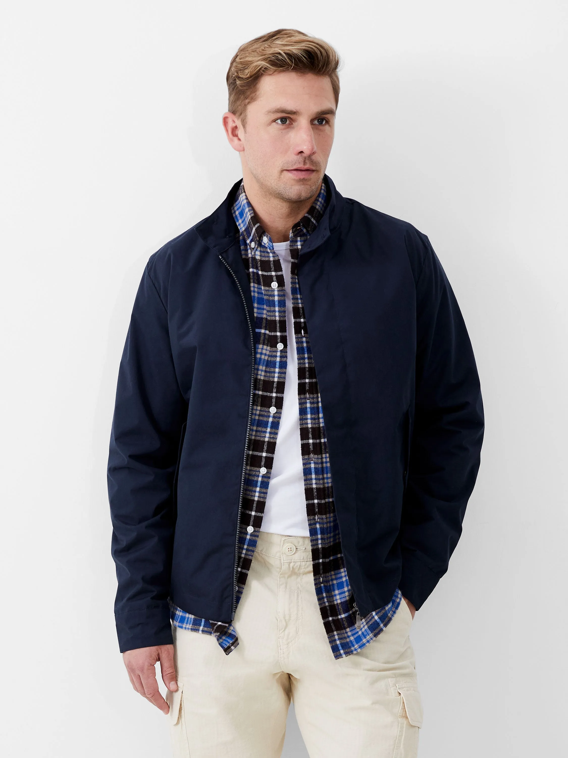 Mesh Lined Harrington Jacket