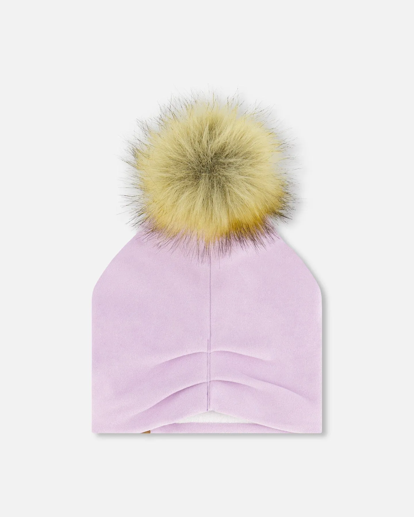 Mid-Season Jersey Detachable Pompom Hat Lilac