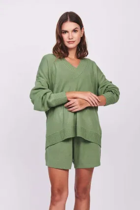 Mint V-Neck Sweater