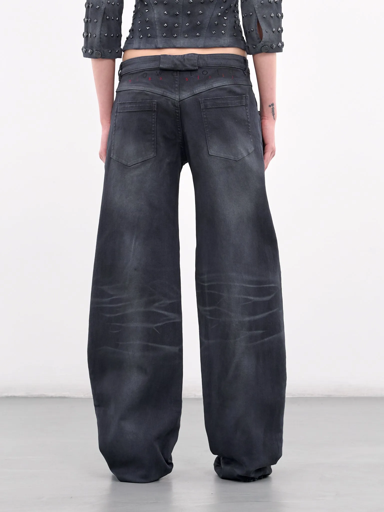 Mowalola Baggy Jeans (6L4JJ5850000-BLACK)