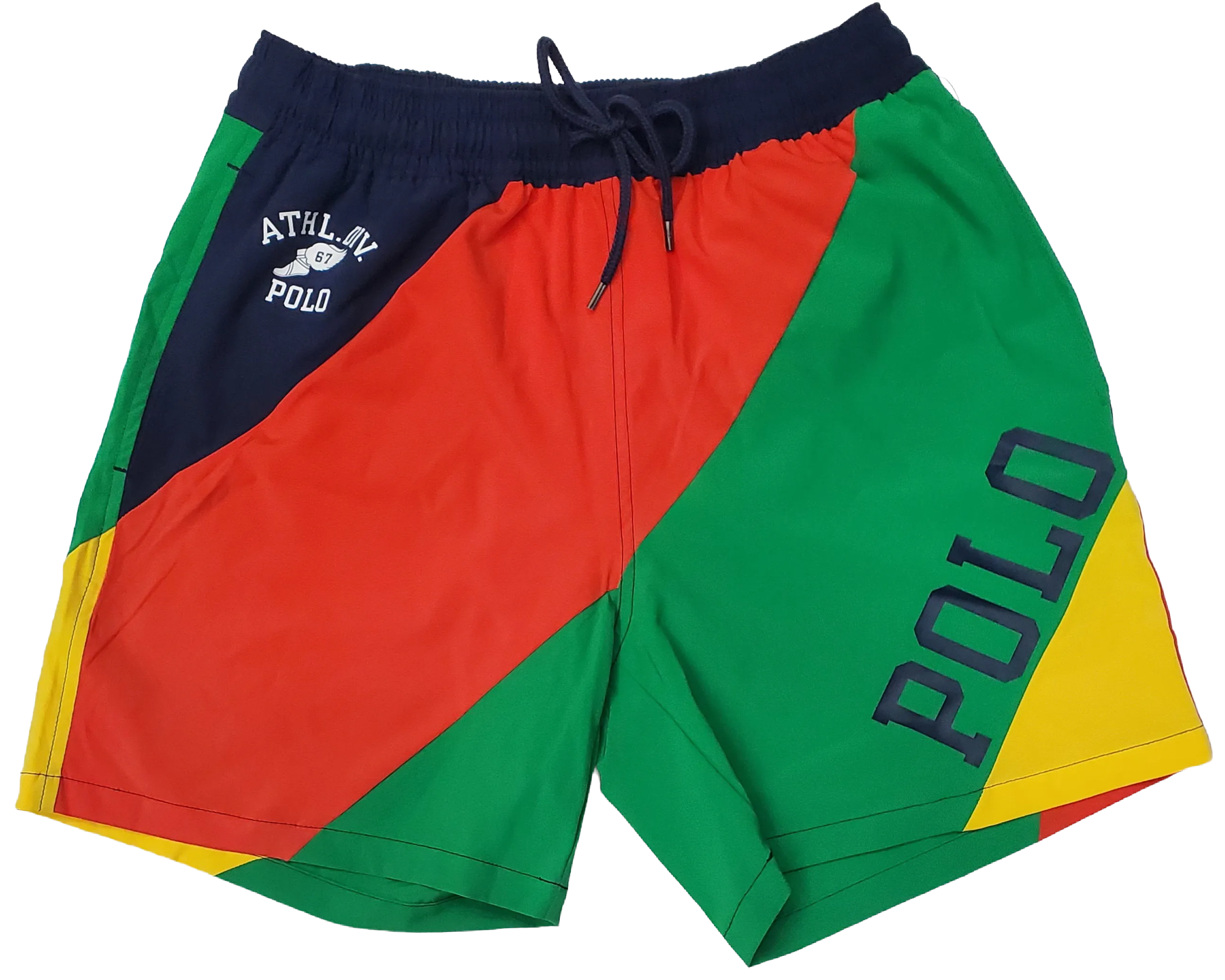 Nwt Polo Ralph Lauren Athl. Div 67 Polo Swim Trunks