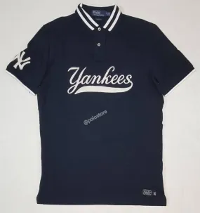 Nwt Polo Ralph Lauren Navy Blue Yankees Classic Fit Polo