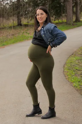 Olive Green Maternity Leggings