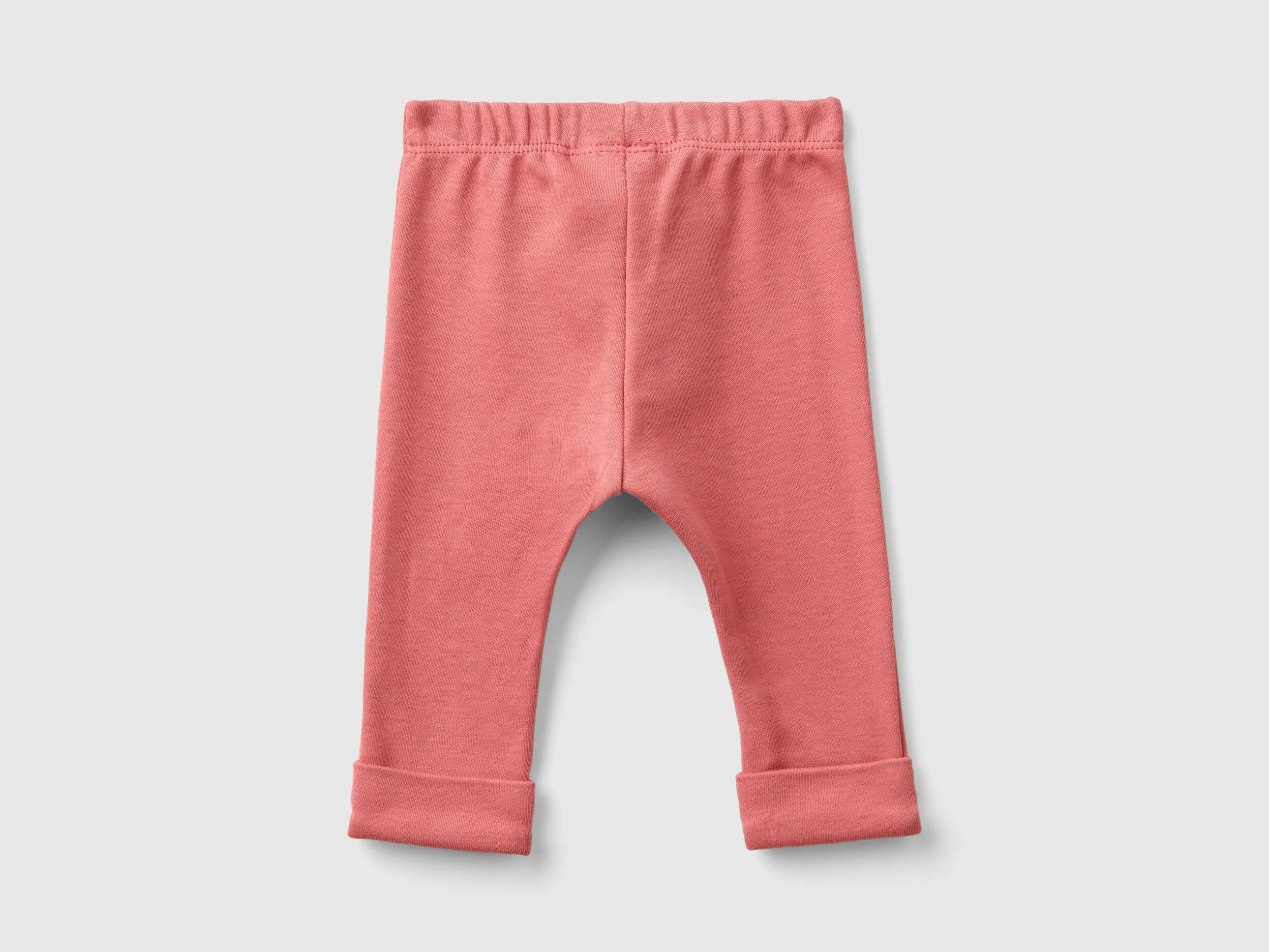 Organic cotton leggings - Mauve | Benetton