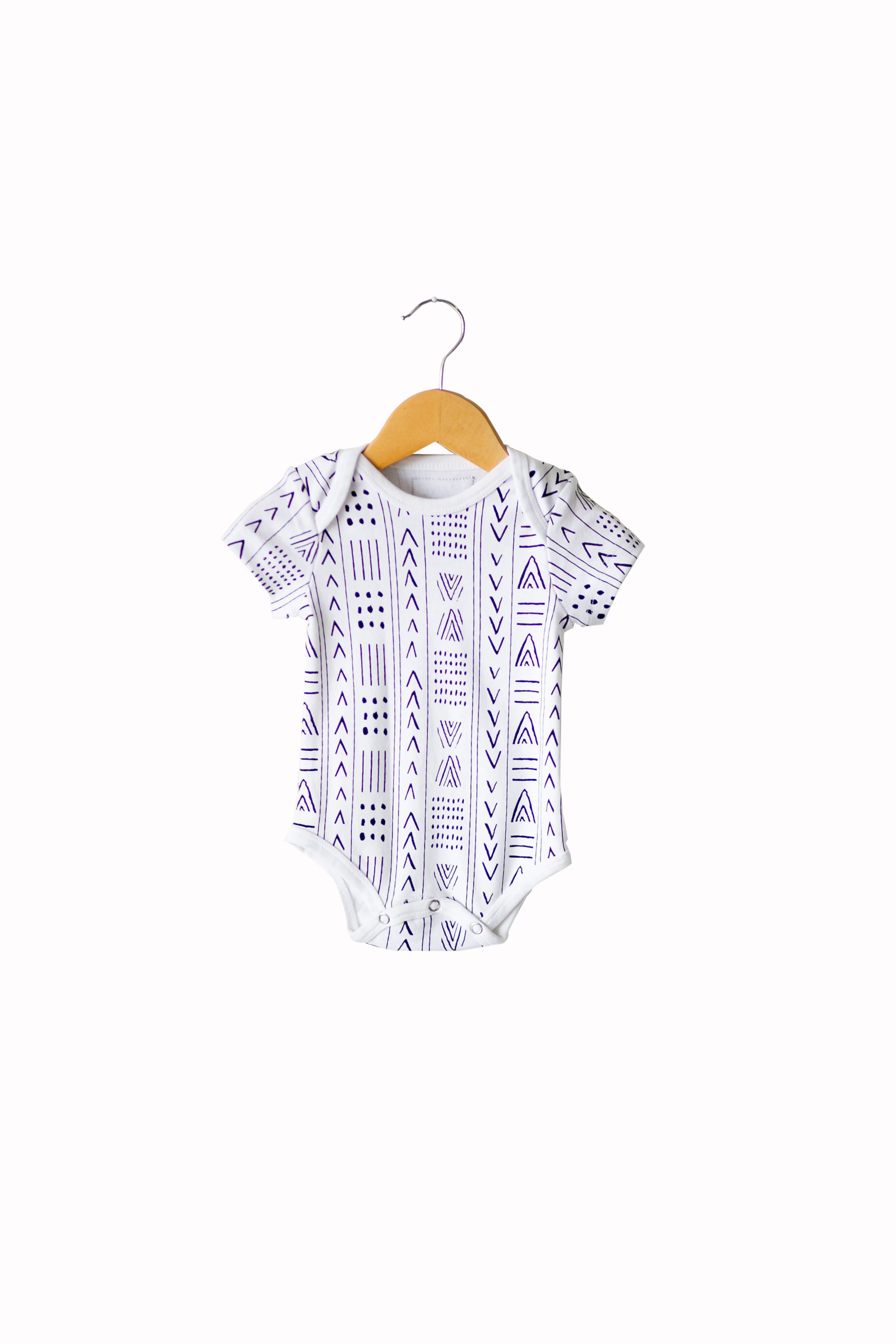 Organic Short Sleeve Bodysuit -  Prints