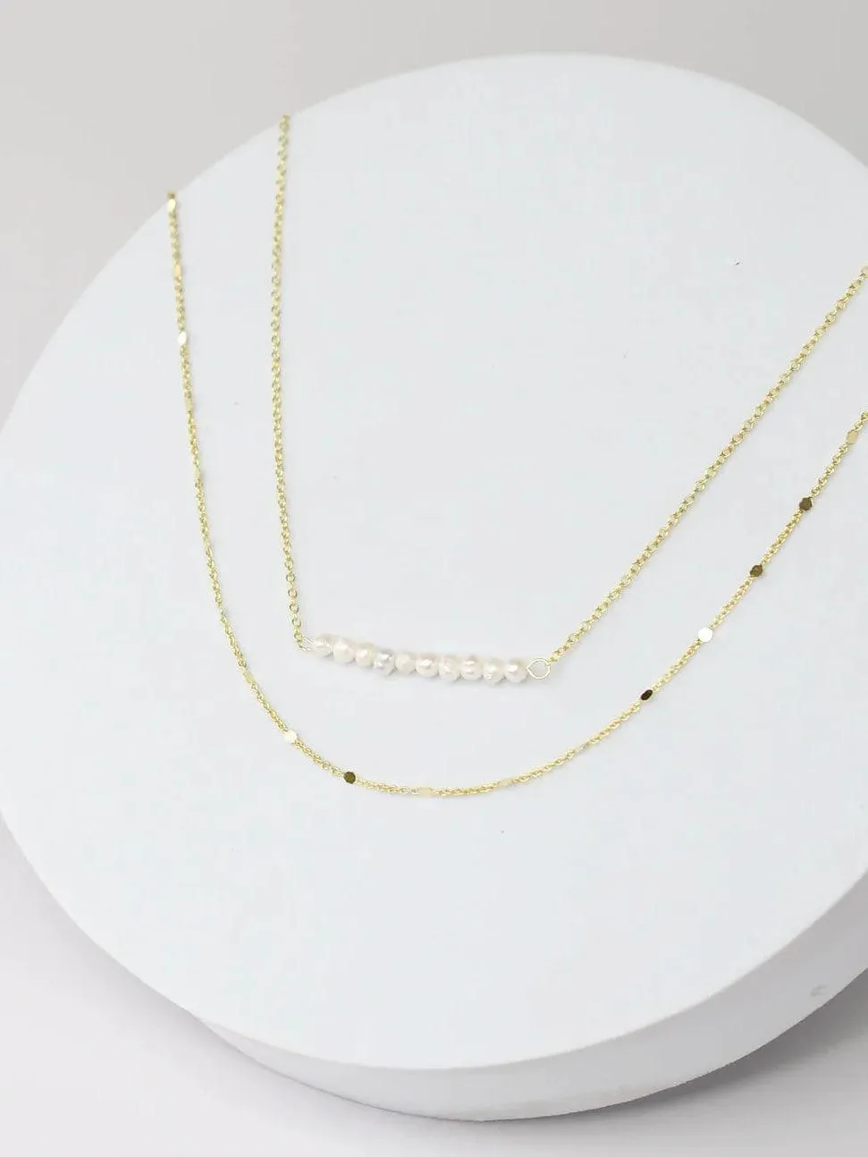 Pearl Bar Necklace