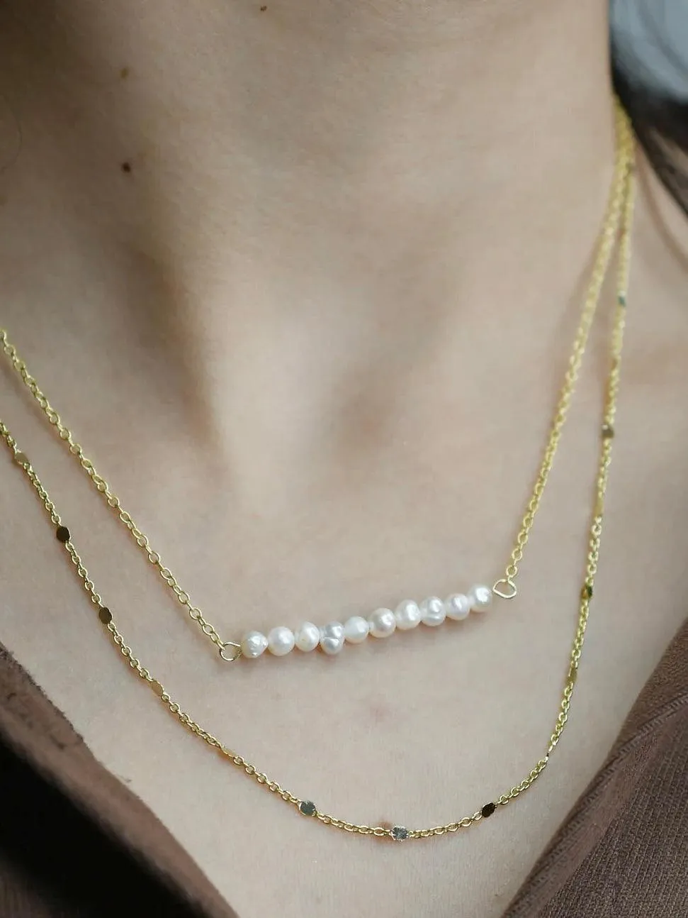 Pearl Bar Necklace