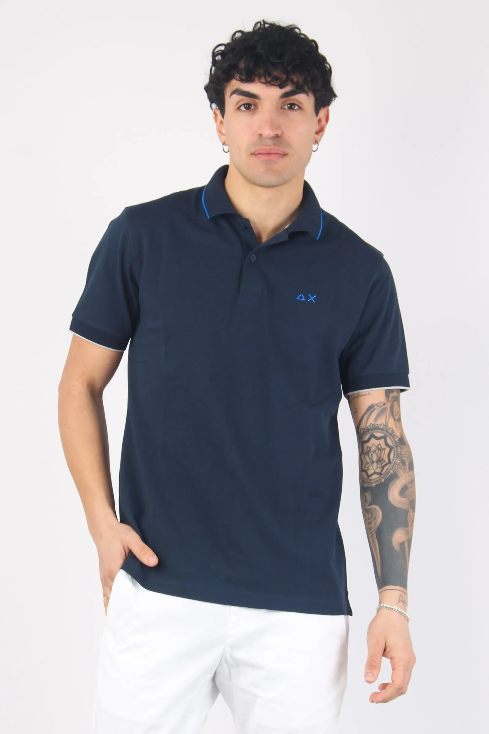 Polo Profilo Sottile Navy Blue