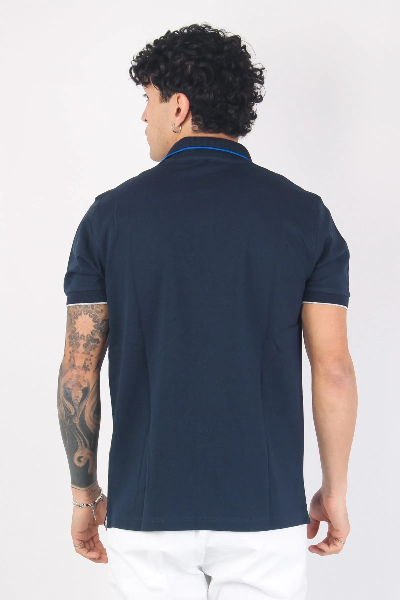 Polo Profilo Sottile Navy Blue