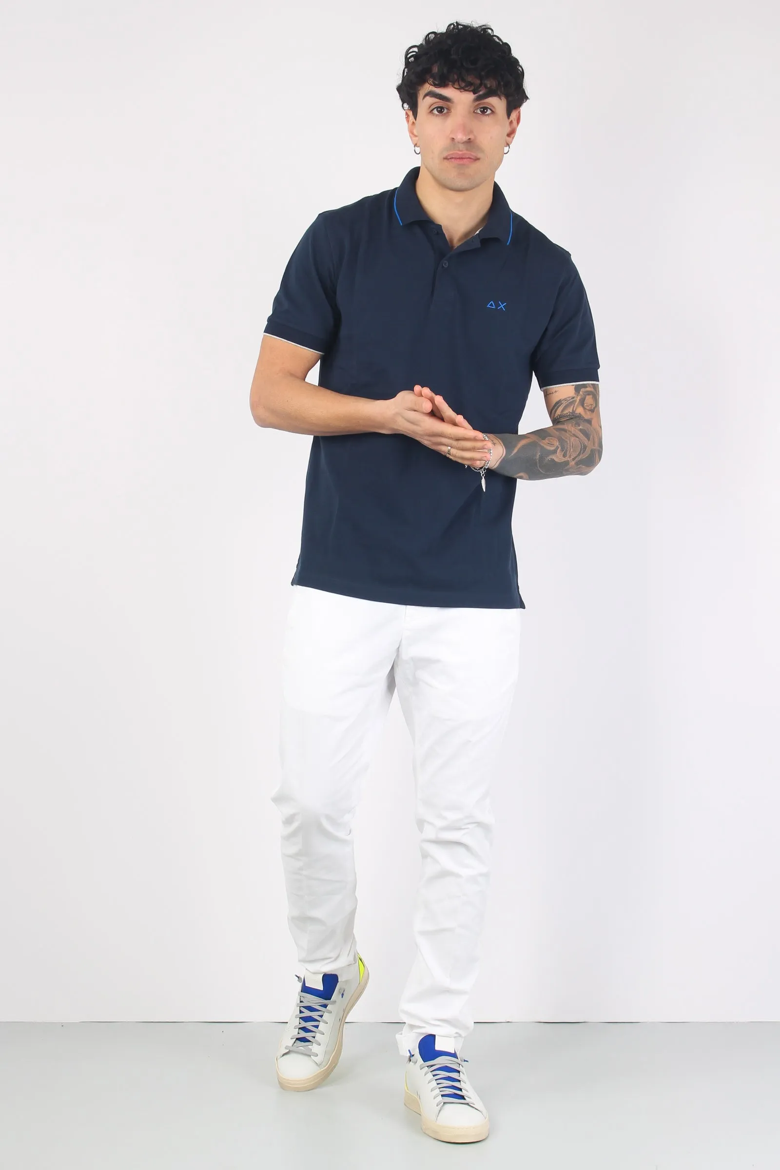 Polo Profilo Sottile Navy Blue