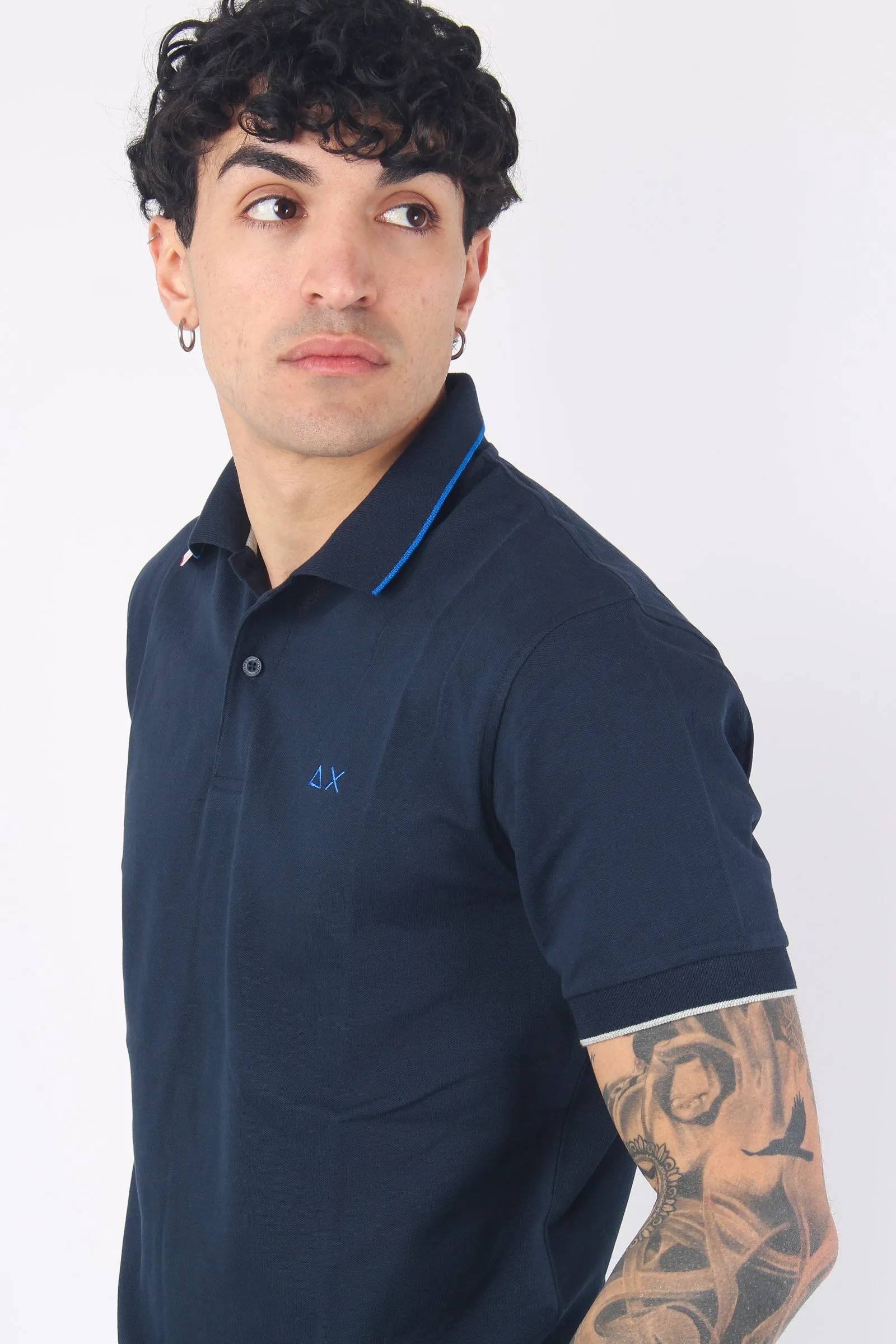 Polo Profilo Sottile Navy Blue