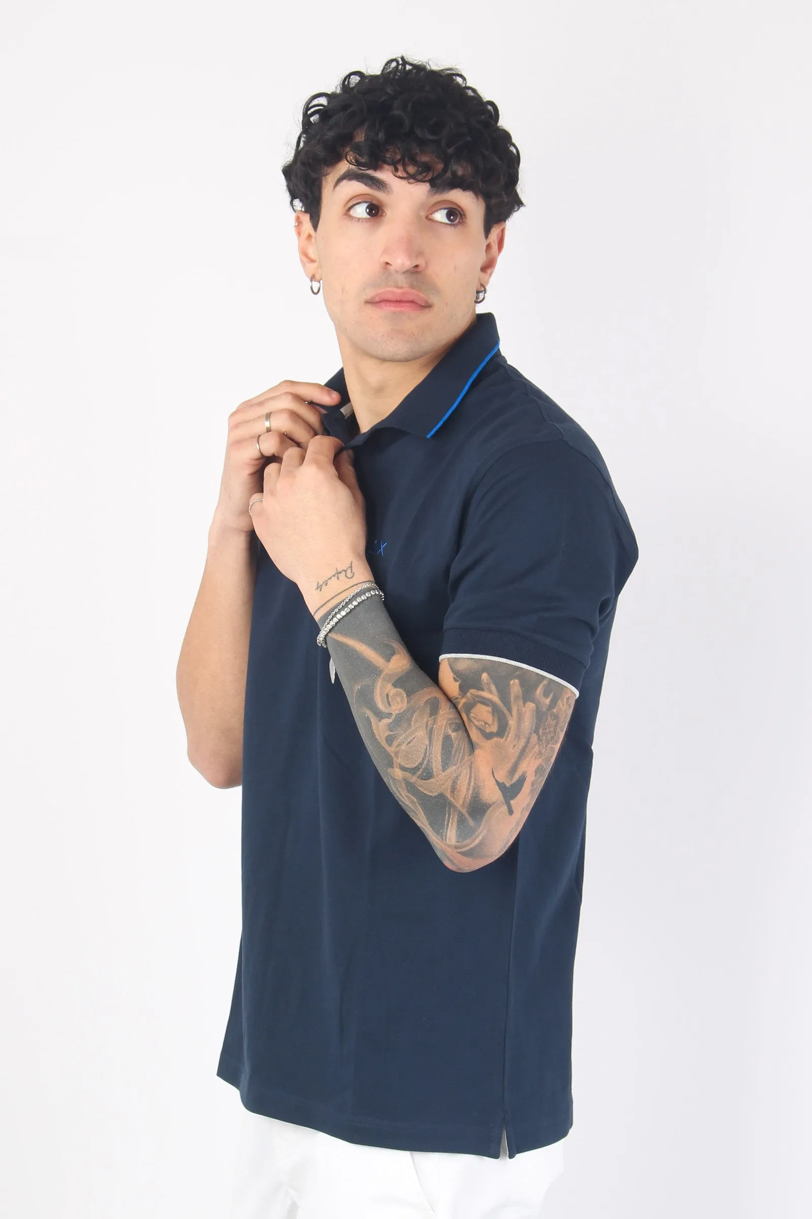 Polo Profilo Sottile Navy Blue