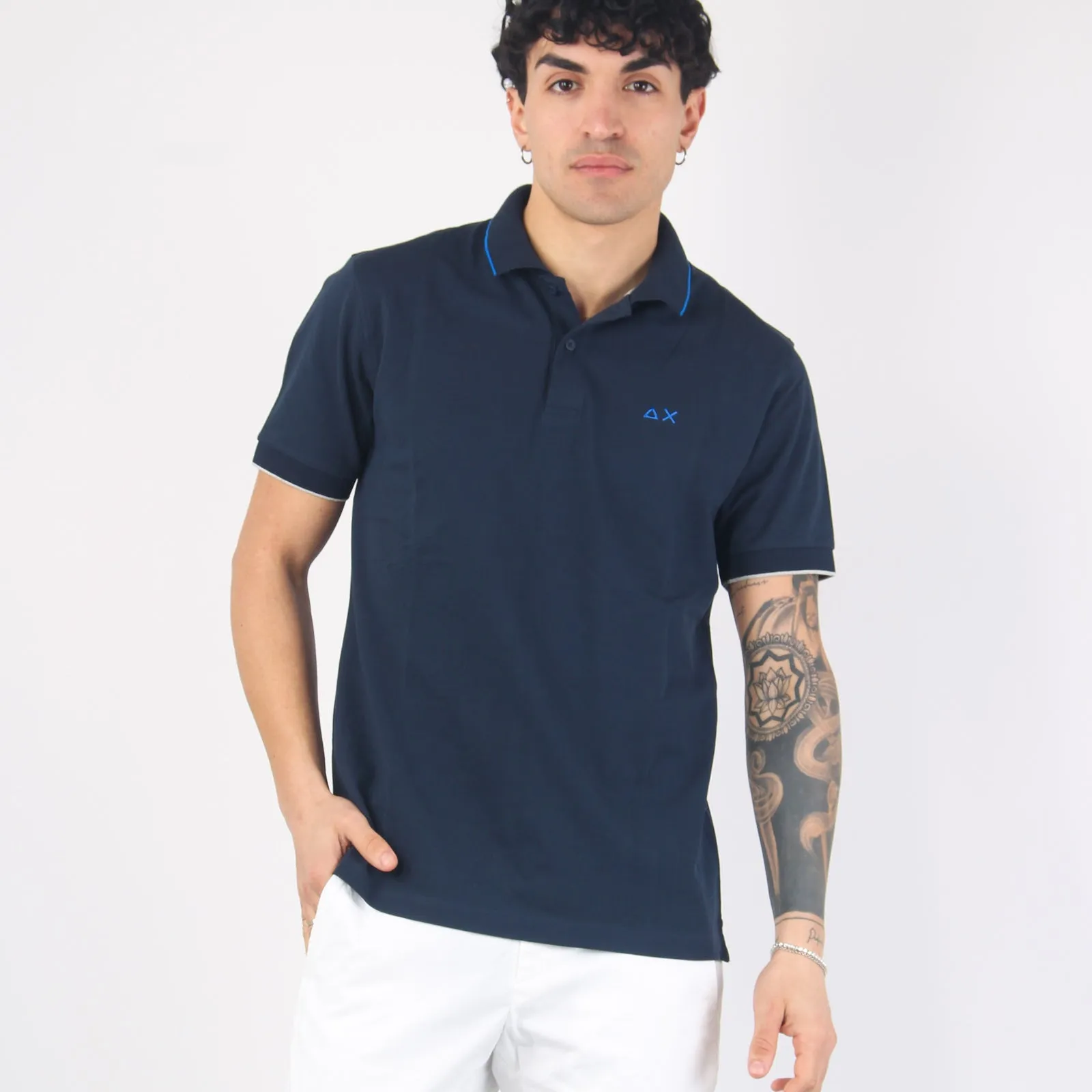 Polo Profilo Sottile Navy Blue