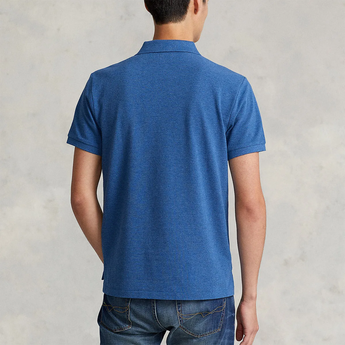 Polo Ralph Lauren - Slim Fit Mesh Polo Shirt in Blue