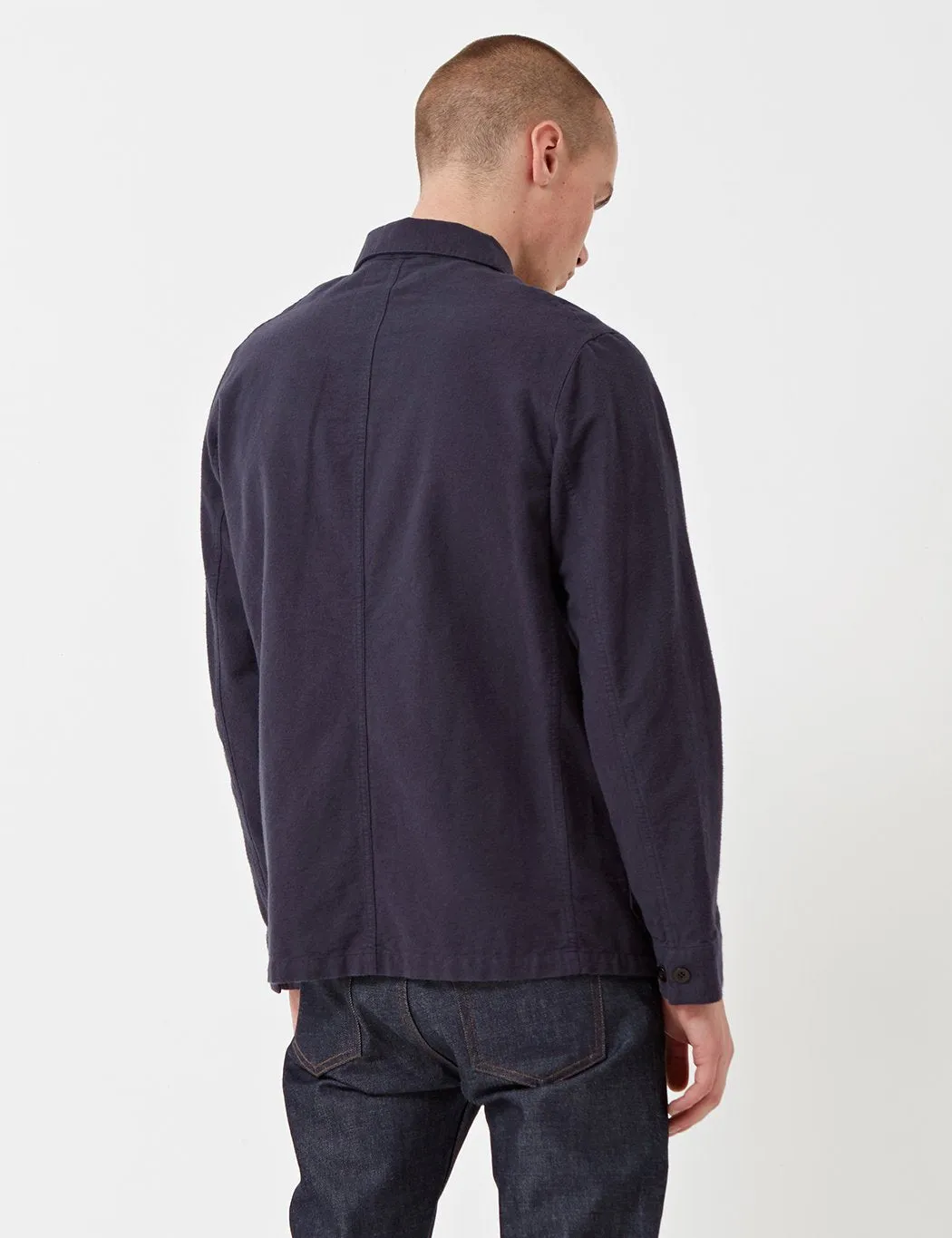 Portuguese Flannel Pinheiro Workwear Jacket - Navy