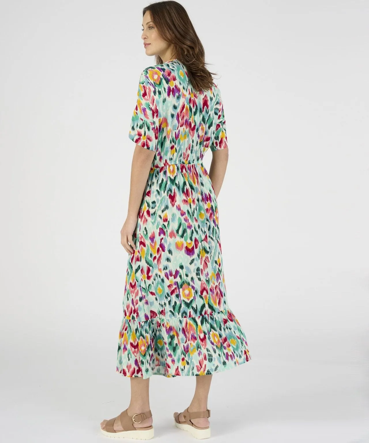 Print Tiered Dress