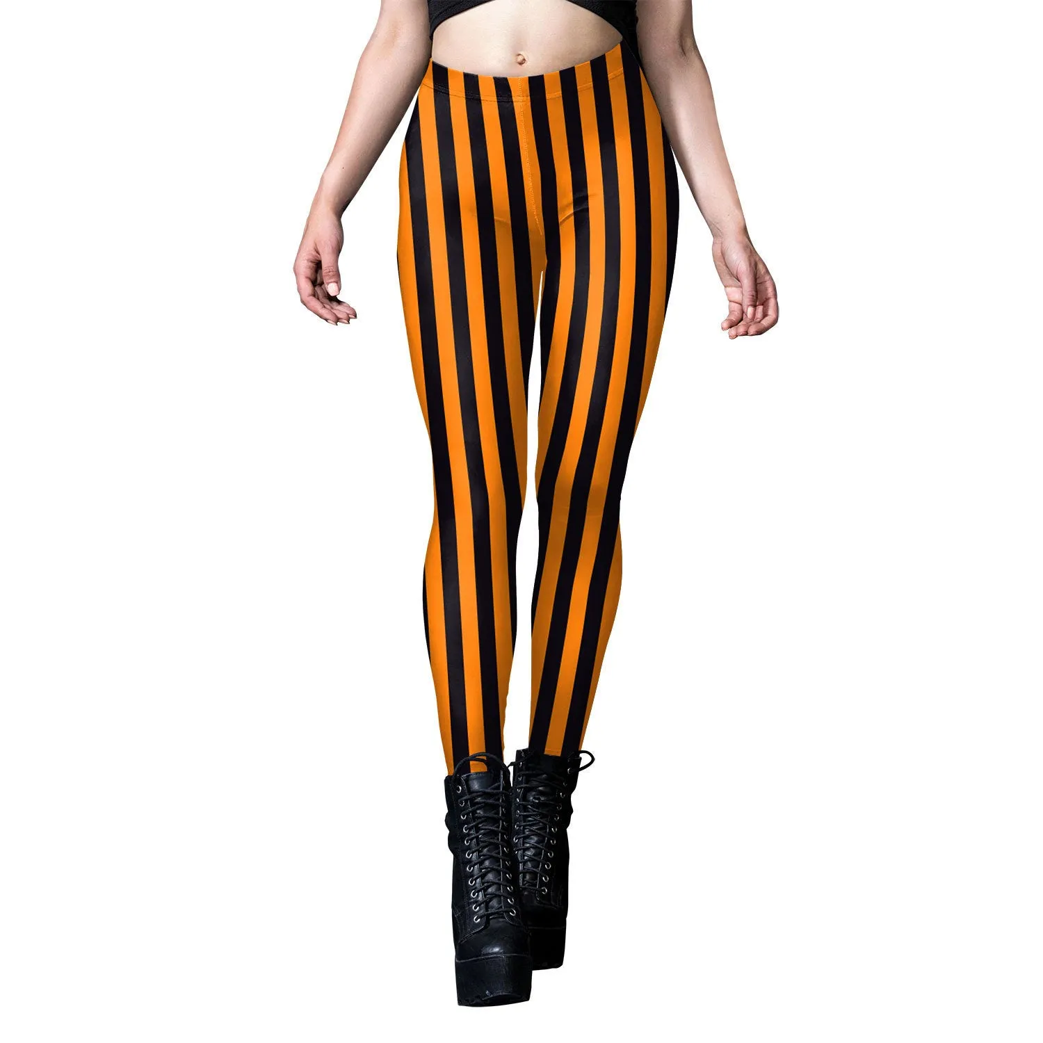 Pumpkin Spice & Everything Nice Striped Leggings | Marvis