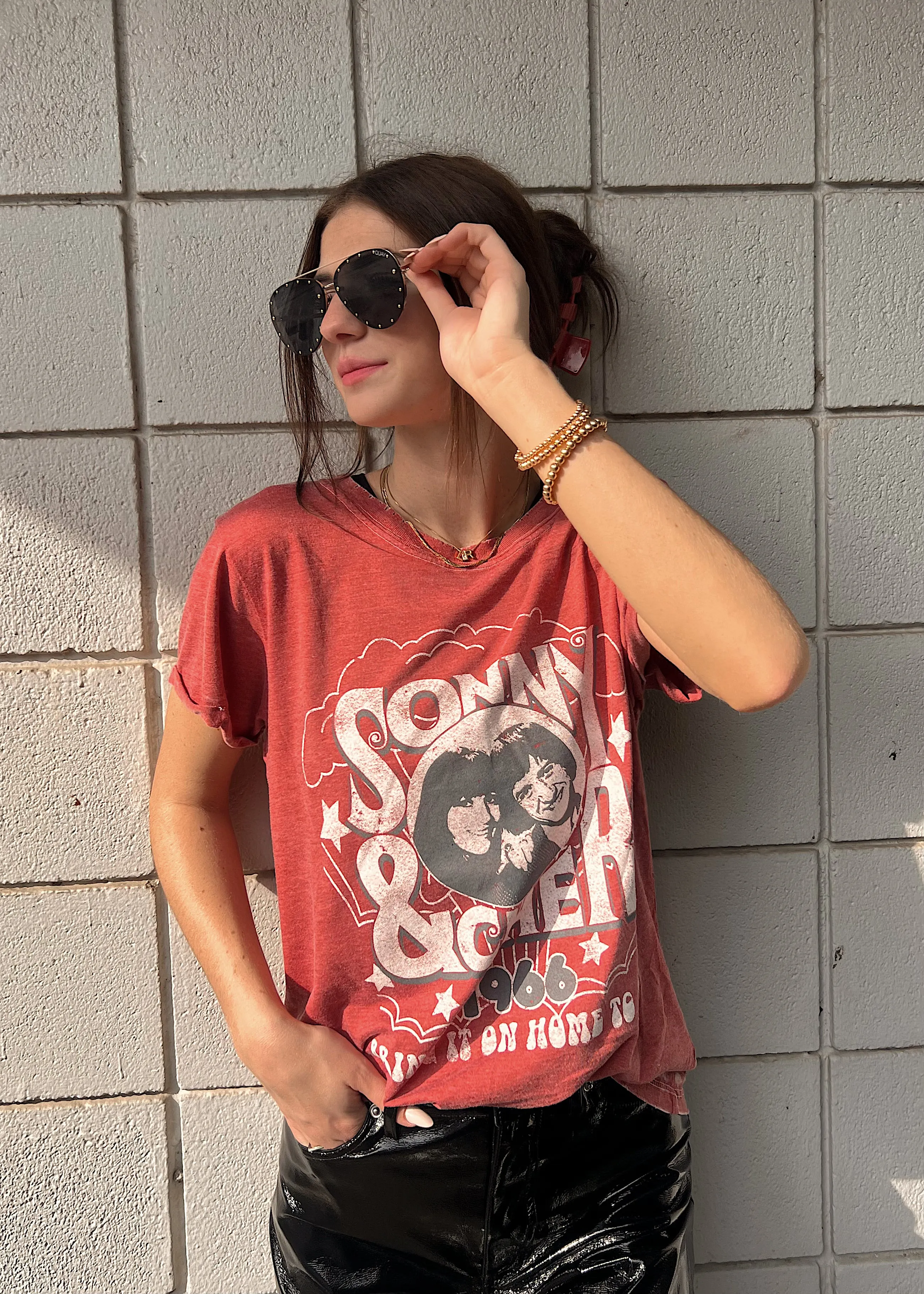 Recycled Karma Sonny & Cher Tee