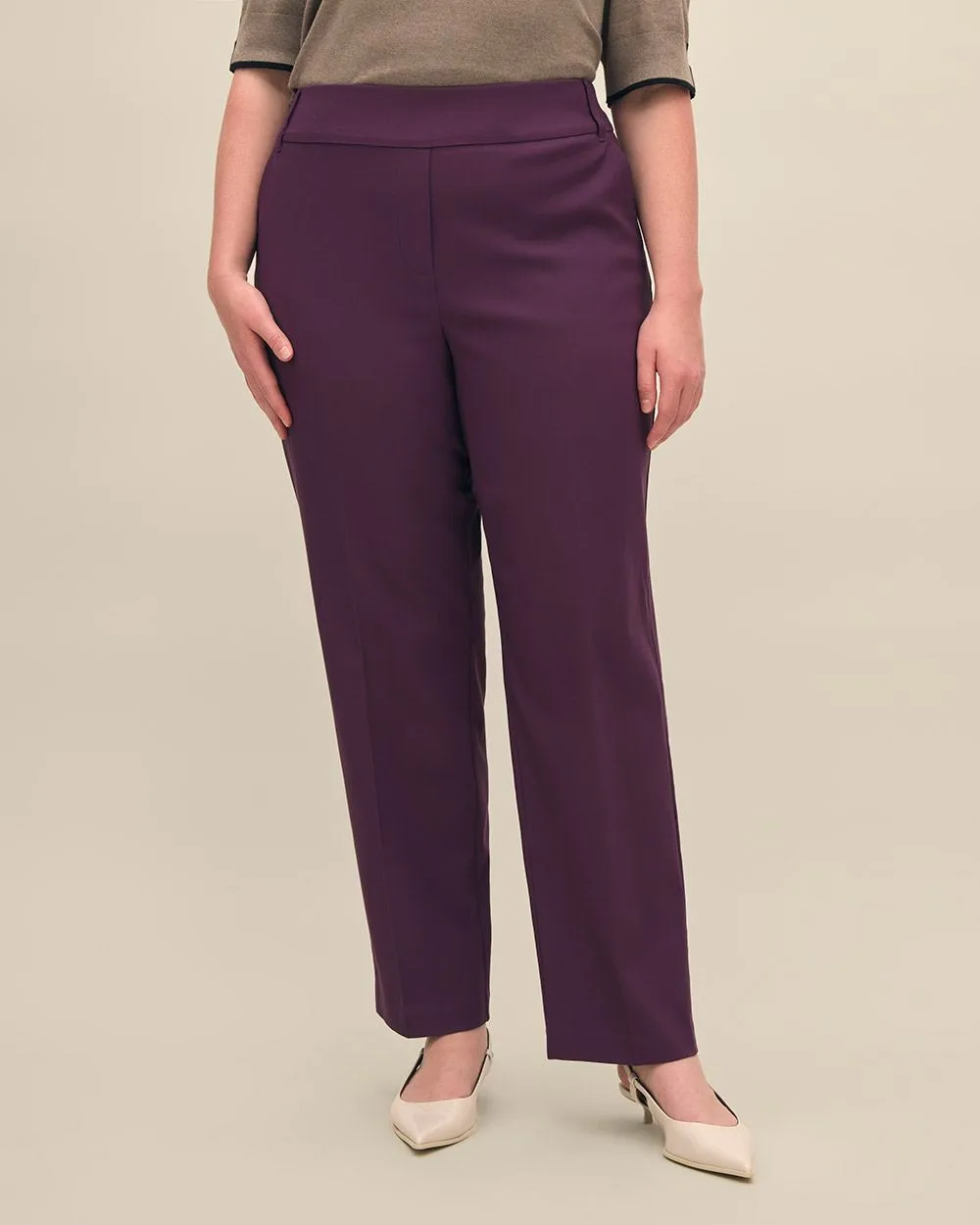 Responsible, Purple Straight-Leg Savvy Pant - PENN. Essentials