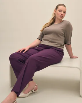 Responsible, Purple Straight-Leg Savvy Pant - PENN. Essentials