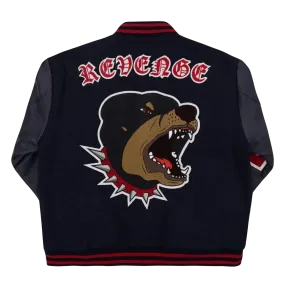 Revenge Rottweiler Varsity Jacket Navy Red