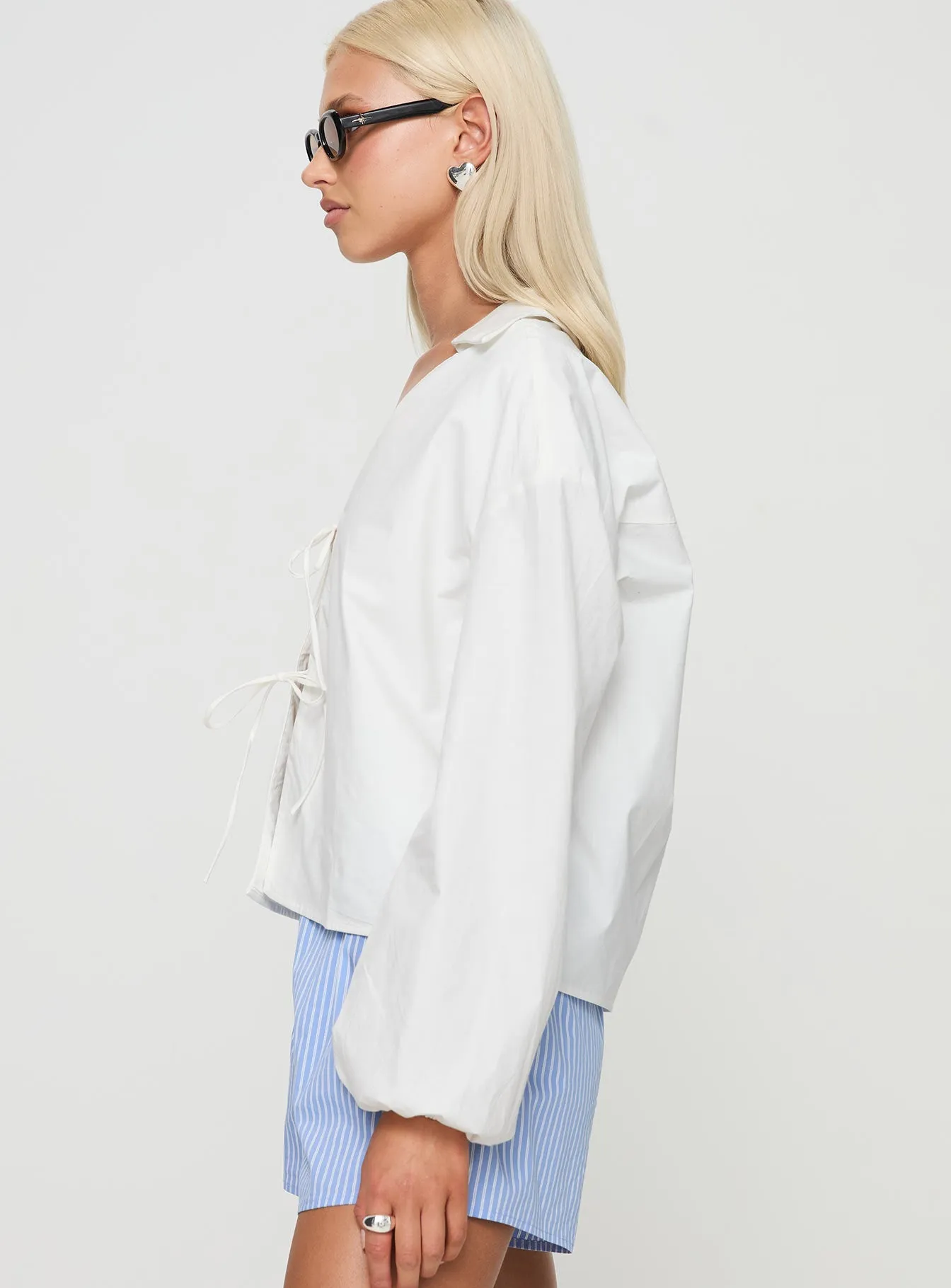 Rinon Long Sleeve Top White