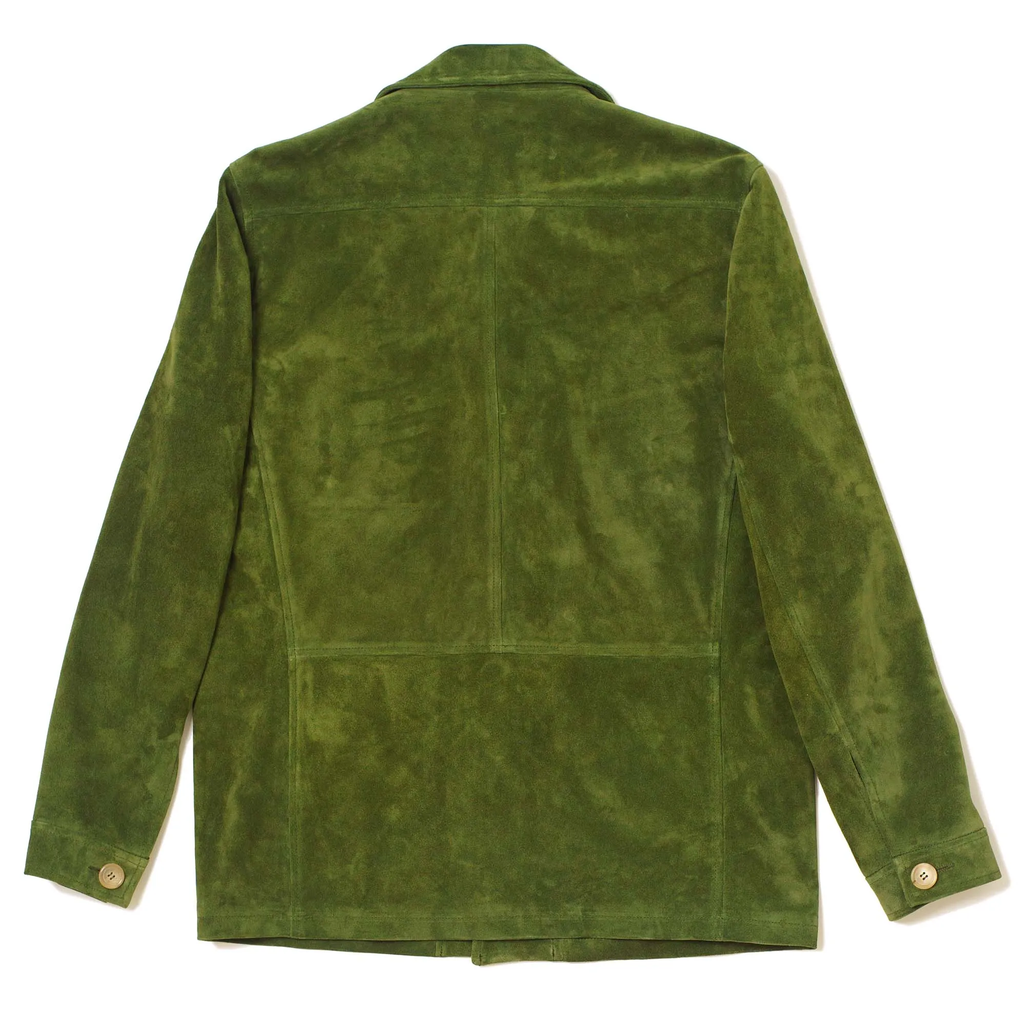 Safari Emerald Green Suede Jacket - Shangri-la Heritage