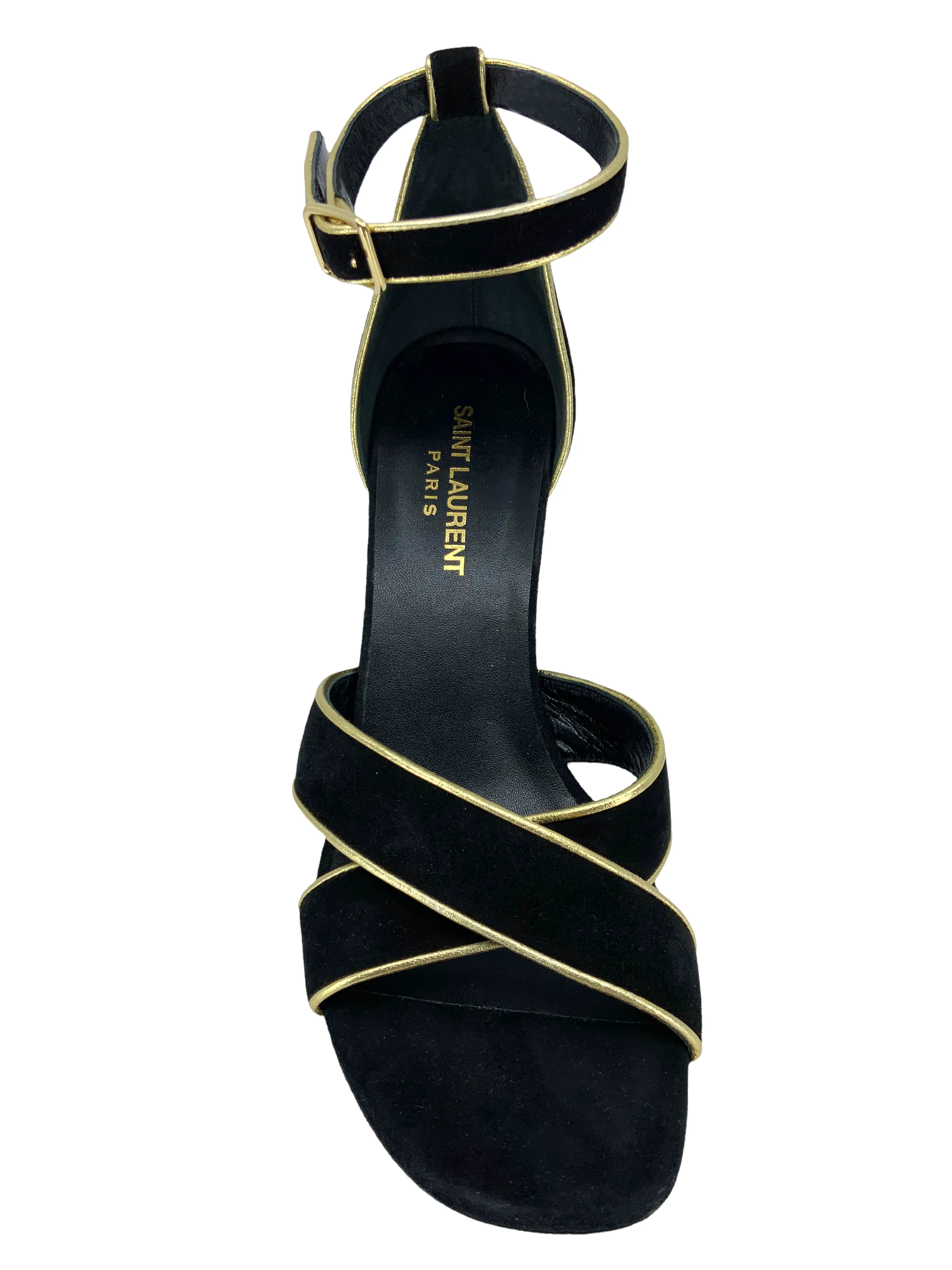 Saint Laurent Babies Suede Ankle Strap Sandals Size 8