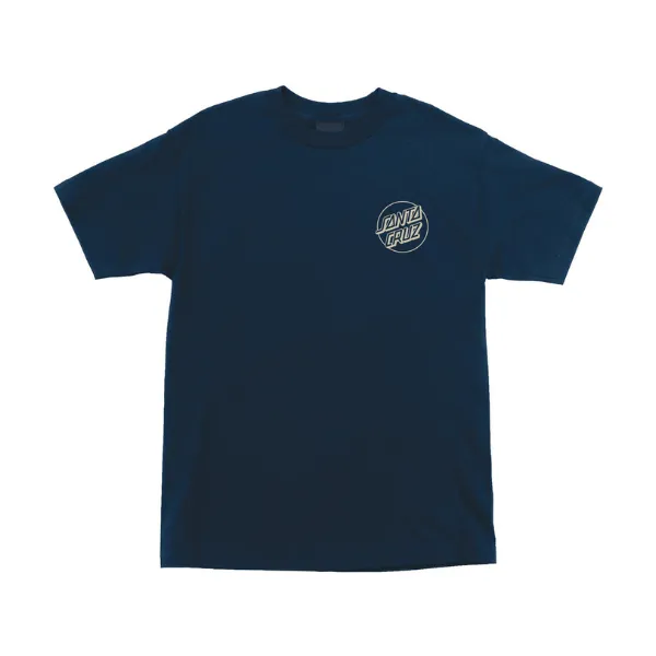 Santa Cruz Opus Dot T-Shirt Navy/Tan