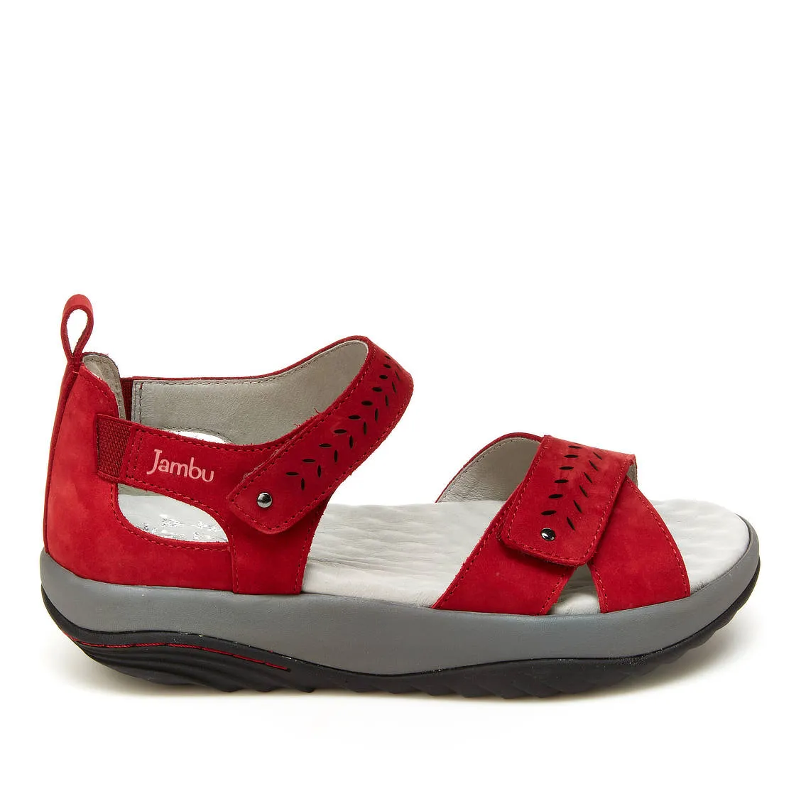 Sedona (Red Nubuck) Rocker Bottom Sandal