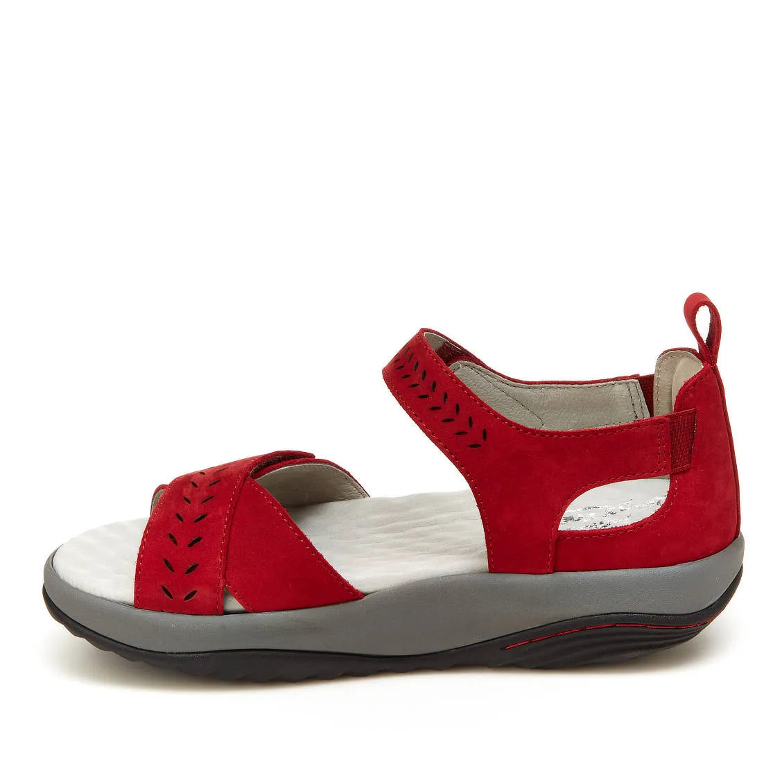 Sedona (Red Nubuck) Rocker Bottom Sandal