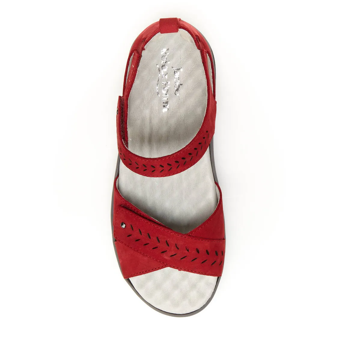 Sedona (Red Nubuck) Rocker Bottom Sandal